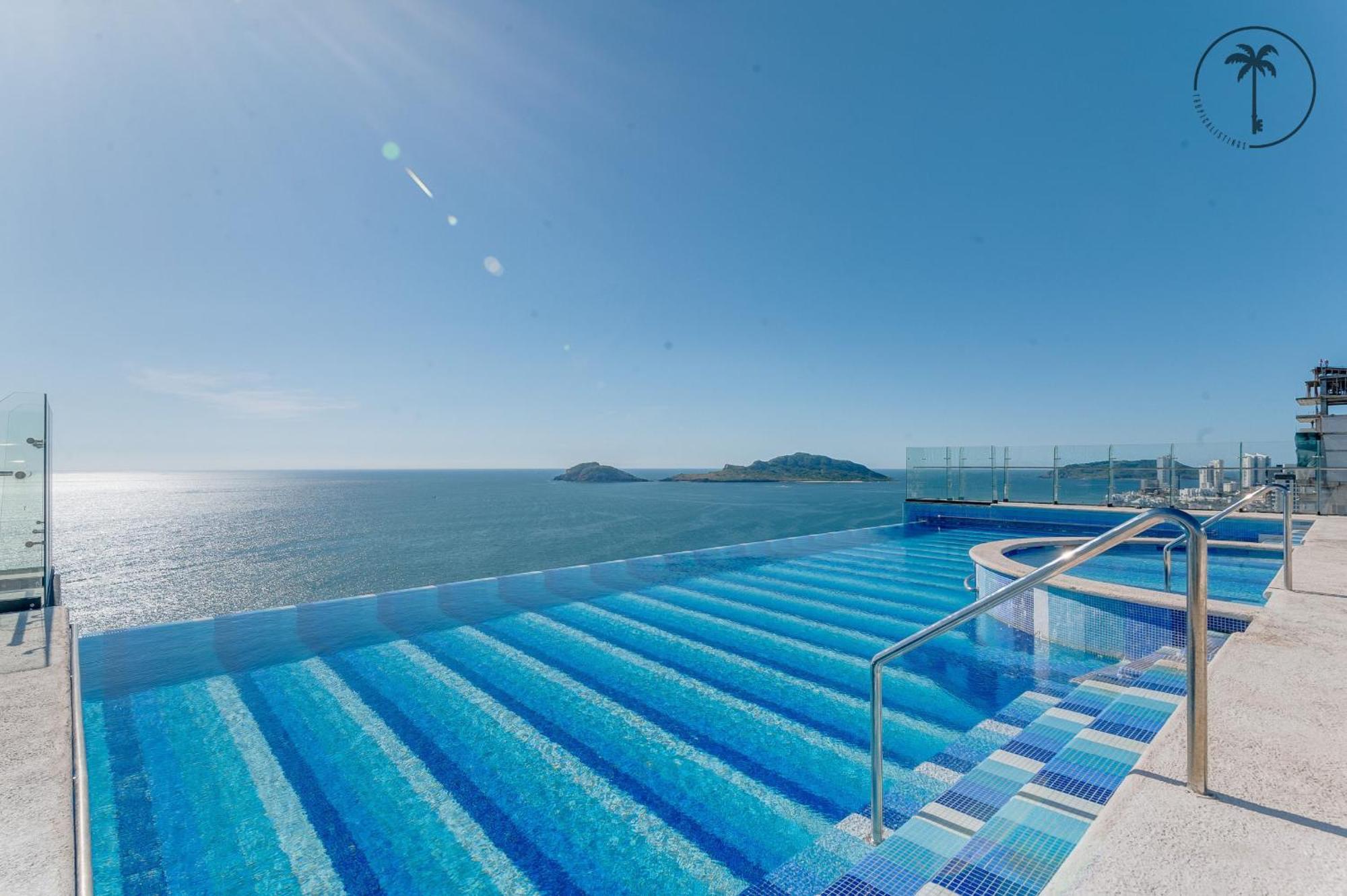Hermosa Vista Al Mar, Condominio De Lujo! Mazatlan Luaran gambar