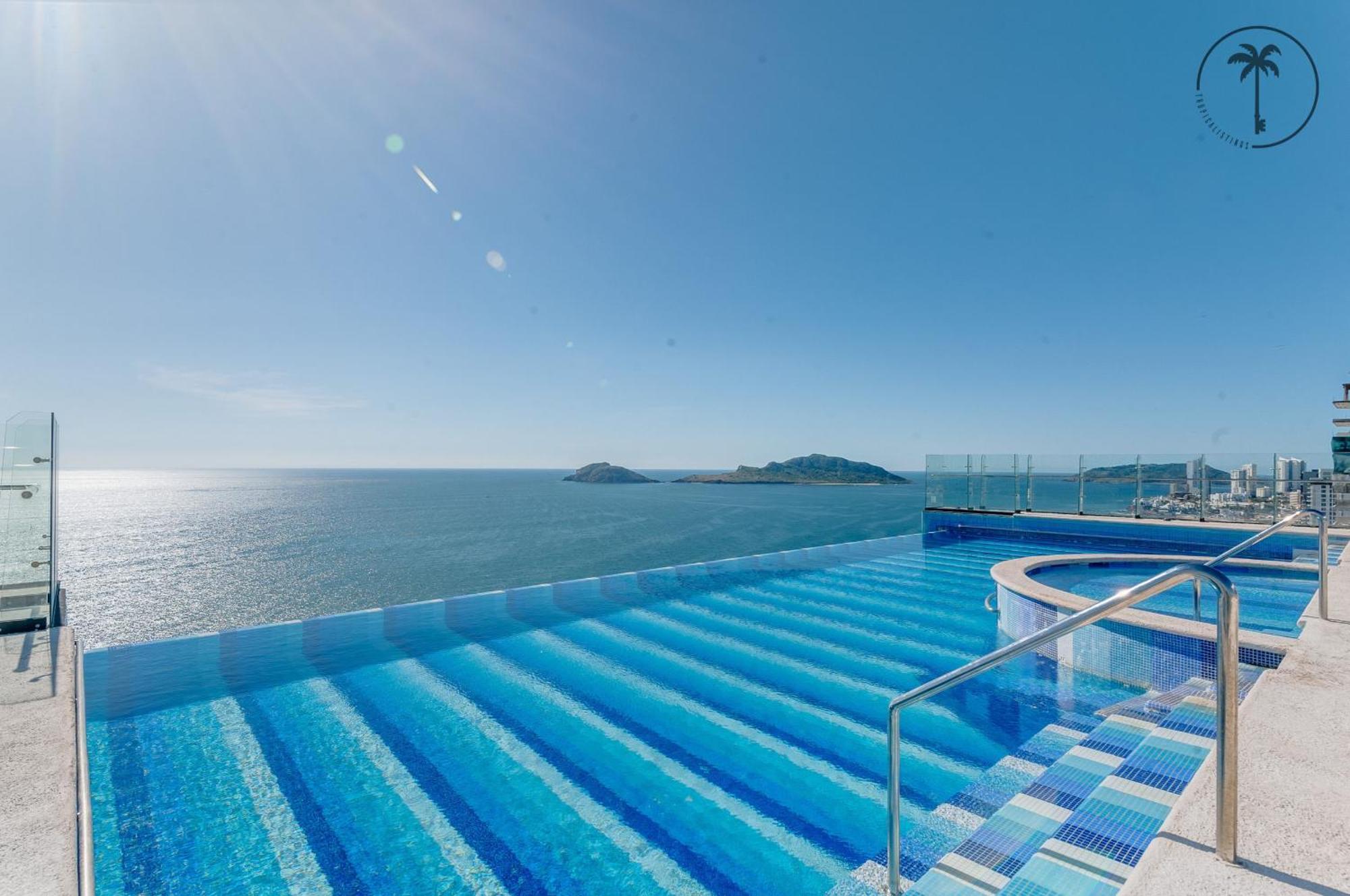 Hermosa Vista Al Mar, Condominio De Lujo! Mazatlan Luaran gambar